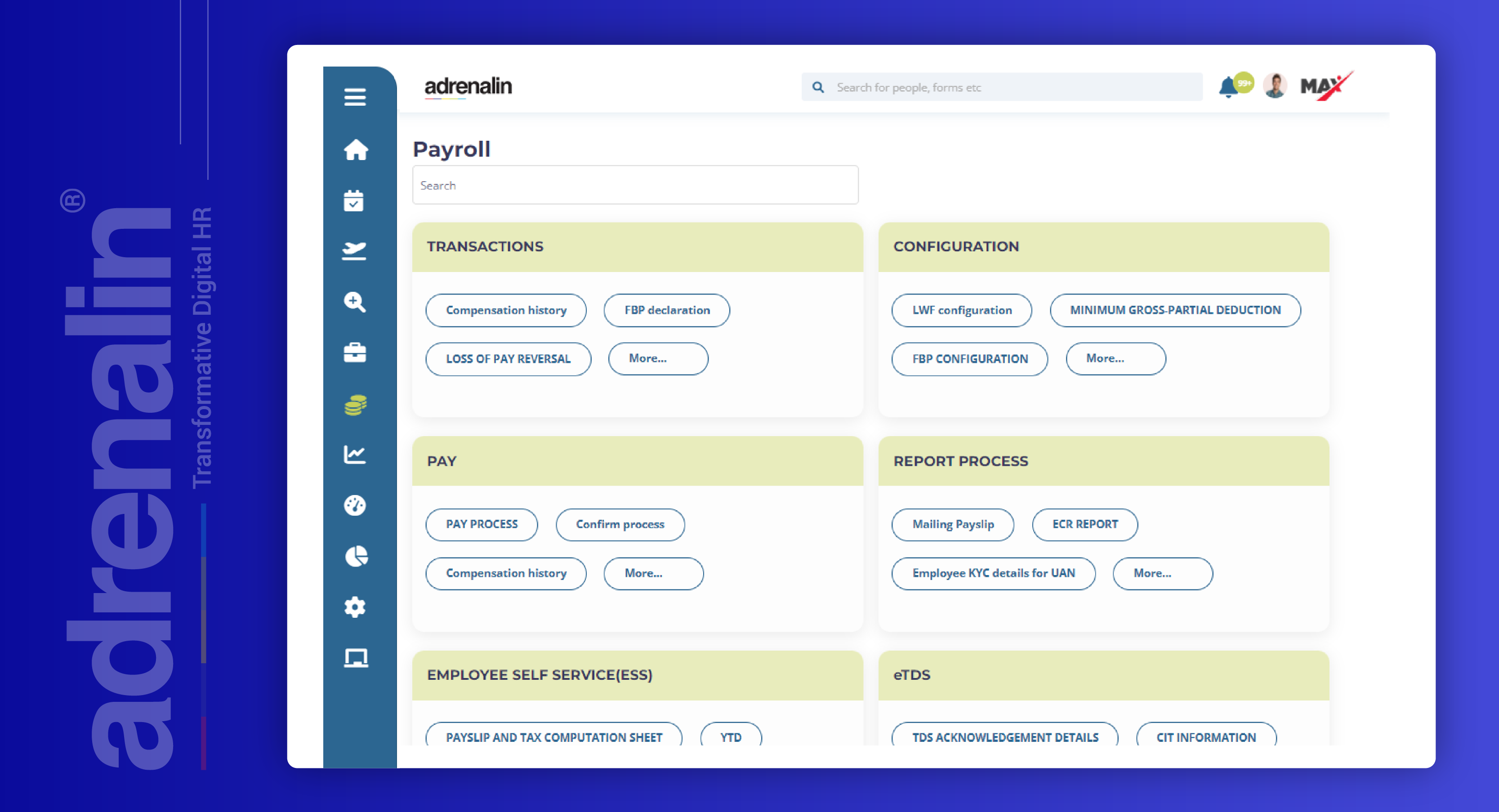 screenshot of Adrenalin Max